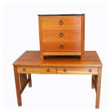 STICKLEY AUDI Stone Top Cabinet & Desk