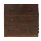 Antique Japanese Tansu Chest with Key.