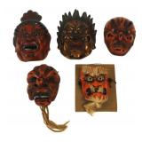 (5) Japanese Noh Masks.