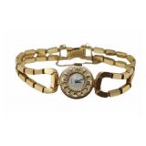 JEWELRY. Vintage 14kt Gold Bracelet Watch.