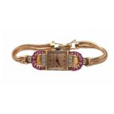 JEWELRY. Vintage 14kt Gold Diamond and Gem