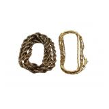 JEWELRY. (2) Assorted 14kt Gold Chains.