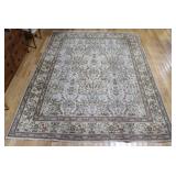 Vintage And Finely Hand Knotted Carpet.