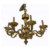 Antique Gilt Bronze Chandelier.