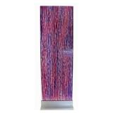 Vintage Acrylic Screen On Metal Base.