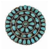 JEWELRY. Larry Moses Begay Sterling and Turquoise