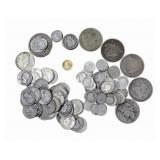 BULLION. 1986 $5 Gold Eagle and Junk Silver Group