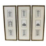 Vintage 3 Panel 2 Sided Screen.