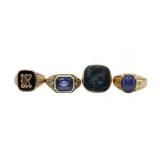 JEWELRY. (4) Assorted Men