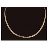JEWELRY. Vior Italian 14kt Tri-Color Gold Necklace