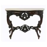 Victorian Carved & Serpentine Front Marbletop
