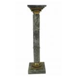 Vintage Bronze Mounted Marble Pedestal.