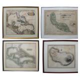 4 Antique Maps of Dutch Interest.
