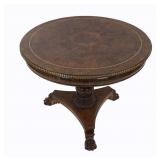 Vintage Walnut Carved & Gilt Decorated Center