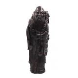 Chinese Carved Bamboo Figure with Scroll.