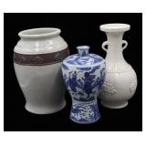 (3) Antique Chinese Vases.