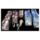 Large Group of Star Wars Ep 1 & AotC Figures MoC