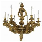 Large Antique Continental Carved & Giltwood