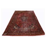 Vintage And Finely Hand Knotted Carpet.