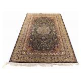Vintage & Finely Hand Knotted Tabriz Style Carpet.