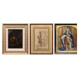 GROUP OF OLD MASTER WORKS [3 WORKS].