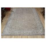 Antique And Finely Hand Knotted Tabriz Carpet.