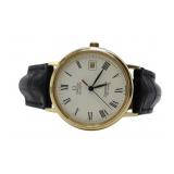 JEWELRY. Omega Seamaster Deville 14kt Gold Watch.