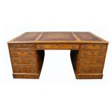 Maitland Smith Leathertop Partners Desk.