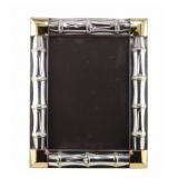 SILVERPLATE. Gucci Italian Bi-color Bamboo Frame.