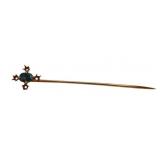 JEWELRY. Antique 13kt Gold Alexandrite? Stick Pin.