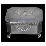 SILVER. Prussian Jan Radecki Silver Casket Box.
