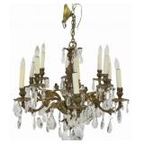 Large Louis XV Style Bronze Chandelier.