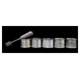 SILVER. Assorted Russian .875 Silver Hollowware.