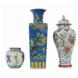 Collection of Chinese Enamel Decorated Porcelains.
