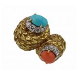 JEWELRY. David Webb STYLE 18kt Gold, Turquoise,