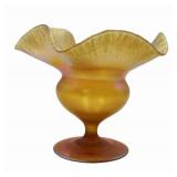 L.C. Tiffany Favrile Ruffled Edge Compote