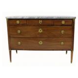 Antique Louis XVI Style Marbletop Commode.