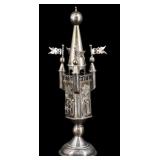JUDAICA. Antique Continental Silver Besamim.