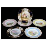 6 SEVRES Porcelain Plates.