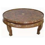 Midcentury Burl Walnut Asian Style Low Table.