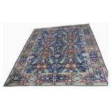 Vintage And Finely Hand Knotted Oushak Carpet.