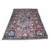 Vintage And Finely Hand Knotted Baktiari Carpet.