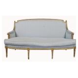 Antique Louis XVI Style Painted & Upholstered