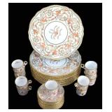 SPODE Porcelain Plates, Cups & Saucers.