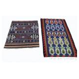 (2) Vintage Kilm Style Carpets.