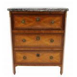 STUMPH Signed Bronze Mounted Marbletop Desk /
