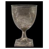 SILVER. John or Joel Sayre Coin Silver Goblet.