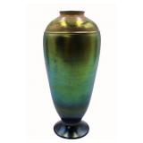 L.C. Tiffany Favrile Glass Vase With Paint