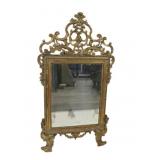 Larger Antique Carved Giltwood Mirror.