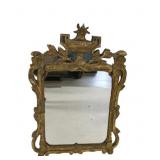 Antique Continental Carved Giltwood Mirror.
